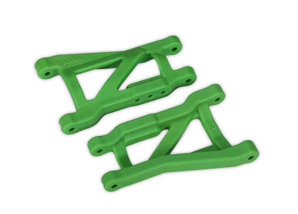 2750G Traxxas Suspension arms, green, rear, heavy duty (2)