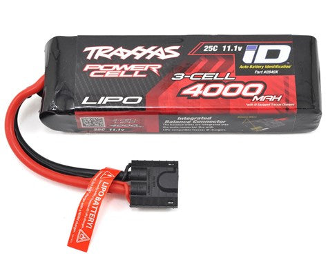 2849X Traxxas 4000mAh 3S 11.1V 25C LiPo ID Connector Soft Case