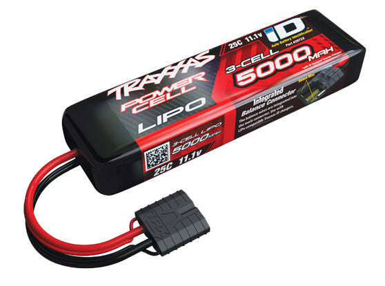 2872X Traxxas 5000mAh 3S 11.1V 25C LiPo ID Connecteur Étui Souple