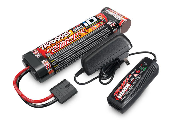 Pack complet de batterie/chargeur 2983 (comprend un chargeur CA NiMH 2 A à détection de crête n° 2969 (1), une batterie NiMH 7 cellules n° 2923X 3 000 mAh 8,4 V (1))