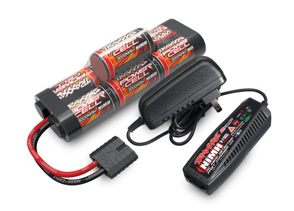 2984 Traxxas AC Charger with 3000mAh 8.4V NiMH Completer Pack