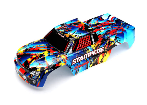 3648 Traxxas Body, Stampede, Rock n' Roll (pintado, calcomanías aplicadas) 