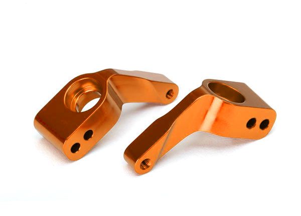 3652T Traxxas Aluminum Stub Axle Carriers (Orange) (4)