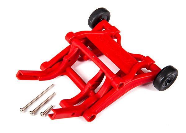 3678R Traxxas Wheelie Bar, Assembled (Red)