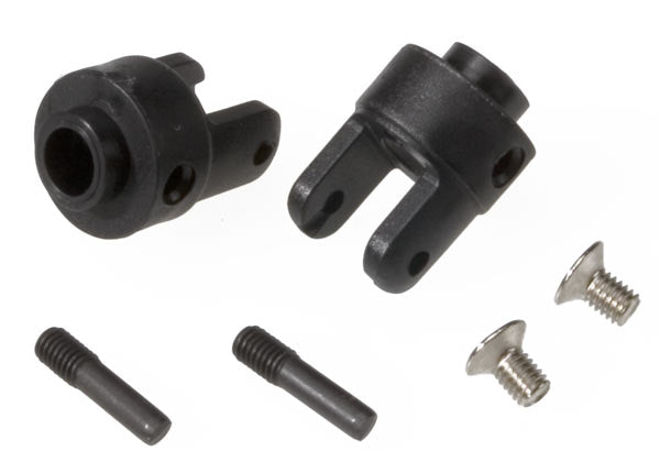 4628R Traxxas Differential Output Yokes (Black) (VXL) (2)