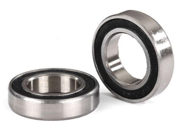 5101A Traxxas Ball bearings, black rubber sealed (12x21x5mm) (2)