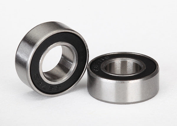 5103A Ball bearings, black rubber sealed (7x14x5mm) (2)