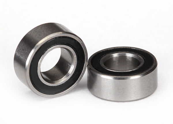 5115A Ball bearings, black rubber sealed (5x10x4mm) (2)
