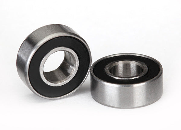 5116A  Ball bearings, black rubber sealed (5x11x4mm) (2)