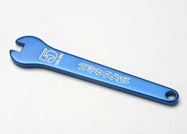 5477 Traxxas Llave plana, 5 mm (aluminio anodizado azul) 