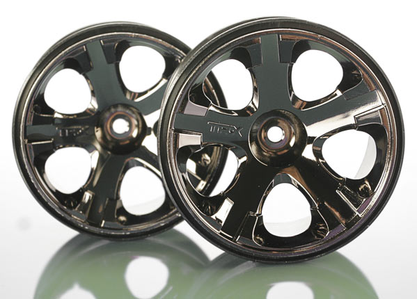 5576A Traxxas 12mm Hex Wheels, All-Star 2.8" (black chrome)