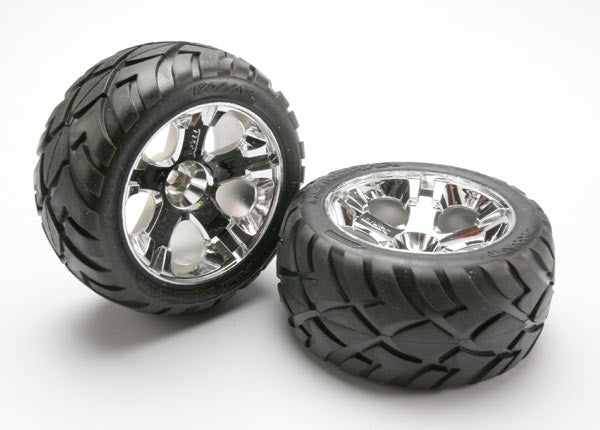 5576R Traxxas Anaconda Wheels & Tires 2.8" nitro rear/electric front