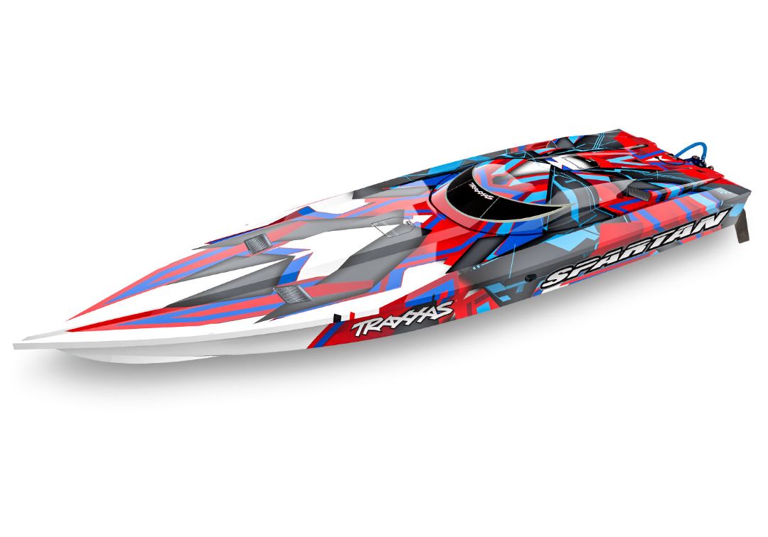 57076-4 Traxxas Spartan Brushless 36" Race Boat, RedR