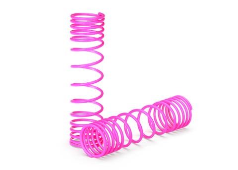 5857P Traxxas Progressive Springs (Front) (Pink)