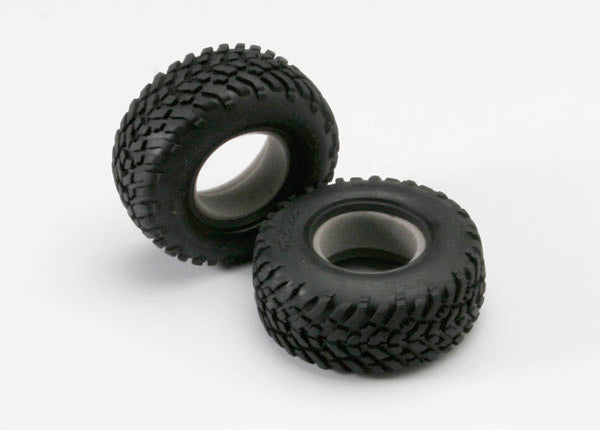 5871 Tires, off-road racing, SCT dual profile 4.3x1.7- 2.2/3.0" (2)/ foam inserts (2)