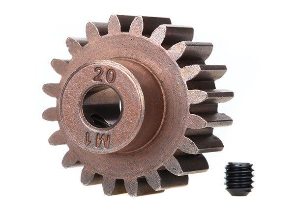 6494X Traxxas Steel Mod 1.0 Pinion Gear w/5mm Bore (20T)