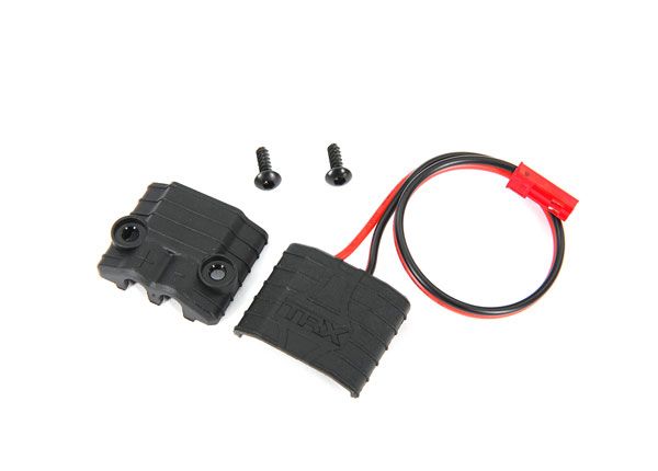 Connecteur Traxxas 6541X, prise d'alimentation (avec câble)/ 2,6x8 BCS (2) 