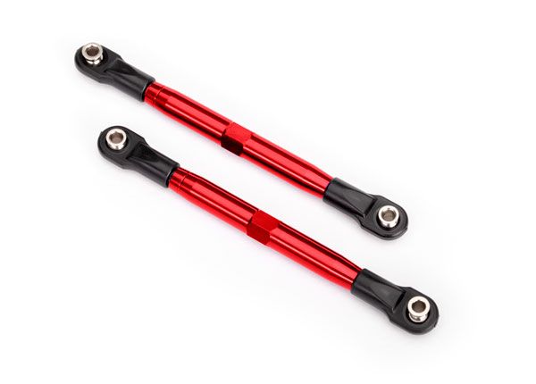 6742R Traxxas Toe Links 87mm,Front/Rear - Red Aluminum