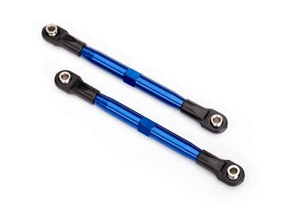 6742X Traxxas Toe Links 87 mm, delantero/trasero - Aluminio azul