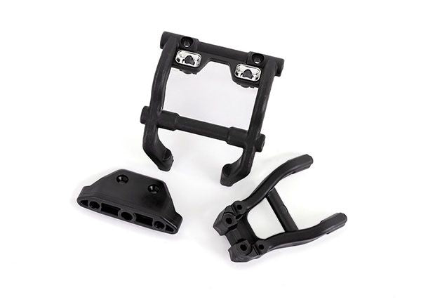 6777x Traxxas Wheelie Bar Mounts/ Rear Skidplate Stampede 4x4