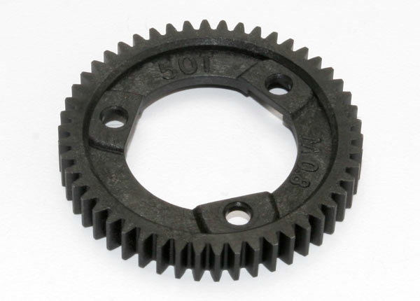 6842R Spur gear, 50-tooth (0.8 metric pitch, compatible with 32-pitch) (for center differential)