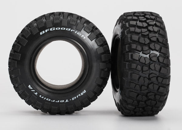 Pneus 6871R, BFGoodrich® Mud-Terrain T/A® KM2, ultra-souples (composé de course tout-terrain S1) (double profil 4,3x1,7- 2,2/3,0") (2)/inserts en mousse (2)