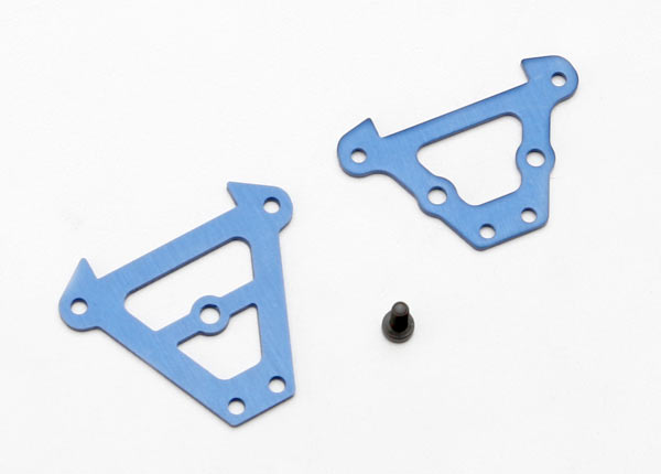 7023 Traxxas Front & Rear Aluminum Bulkhead Tie Bars (Blue)