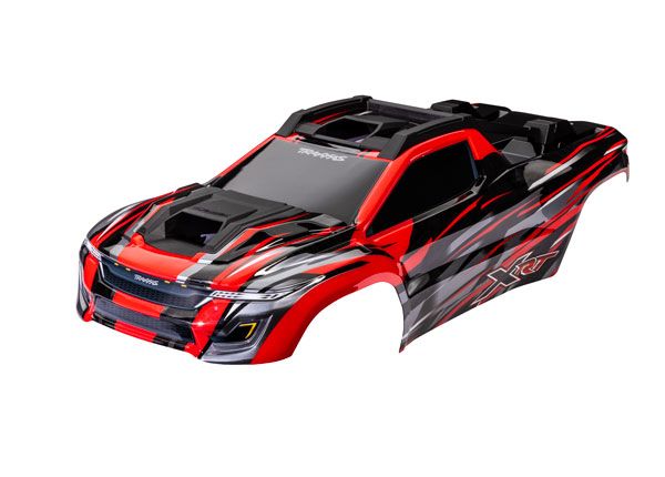 Carrosserie Traxxas 7812R, XRT, rouge (peinte, décalcomanies appliquées)