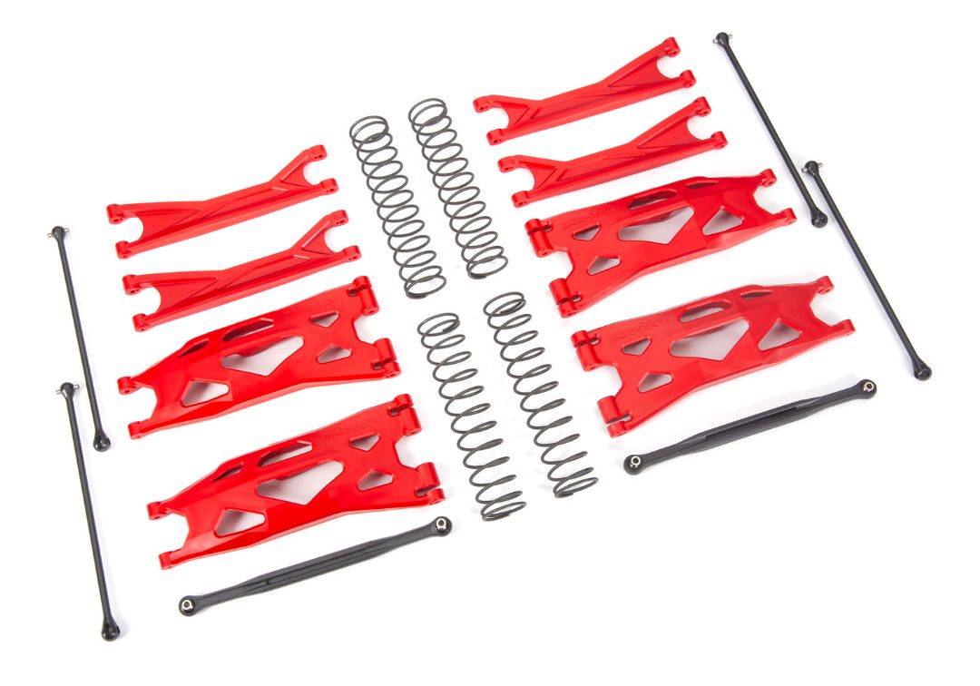 7895R Traxxas Suspension kit X-Maxx WideMaxx Red