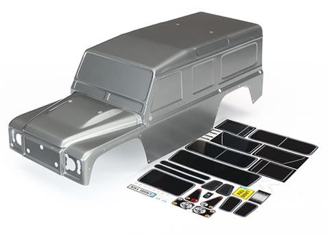 8011X Body, Land Rover® Defender®, graphite silver (painted)/ decals