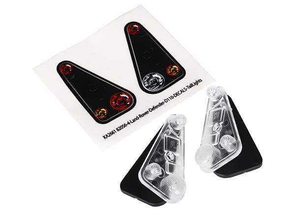 8014 Tail light housing (2)/ lens (2)/ decals (left & right) (fits #8011 body)