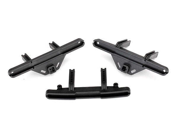 8067x Traxxas Bumper mounts, front & rear/ bumper mount, rear (offset)