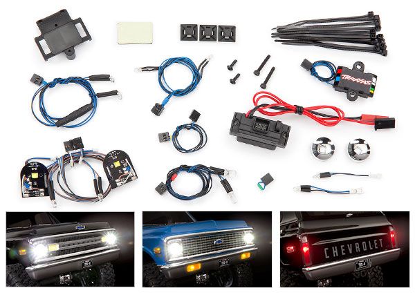 8090 Traxxas LED light set, complete with power supply (contains head