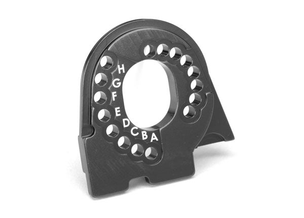 8290A Motor mount plate, 6061-T6 aluminum (charcoal gray-anodized)