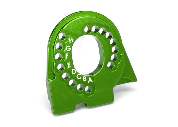 8290G Motor mount plate, 6061-T6 aluminum (green-anodized)