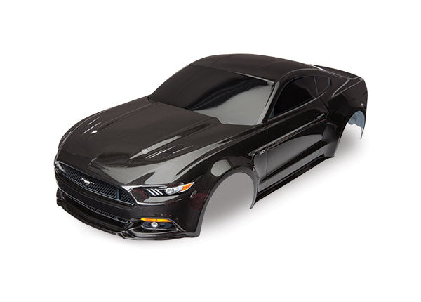 8312X Carrosserie Traxxas, Ford Mustang, noire (peinte, décalcomanies appliquées)