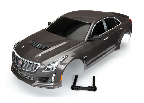 8391x Carrosserie Traxxas, Cadillac CTS-V, argent (peinte, décalcomanies appliquées)