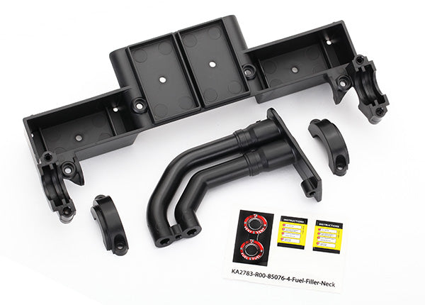 8420 Chassis tray/ driveshaft clamps/ fuel filler (black)