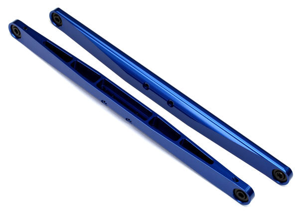 8544x Traxxas Trailing arm, aluminum (blue-anodized) (2) (assembled with hollow balls)