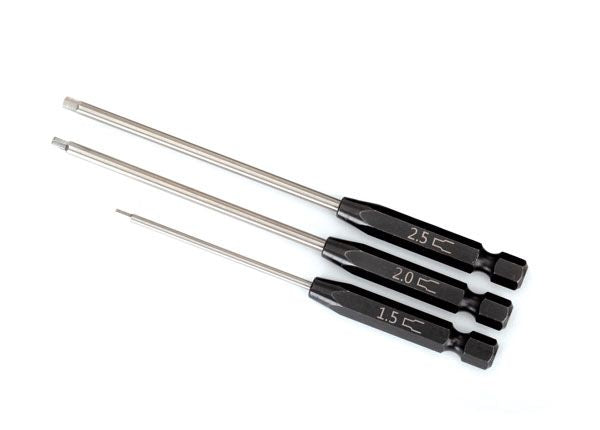 8715 Speed Bit Set, hex driver, 3-piece straight (1.5mm, 2.0mm, 2.5mm), 1/4" drive