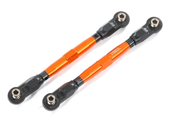 8948A Traxxas Toe links, front (TUBES orange-anodized)
