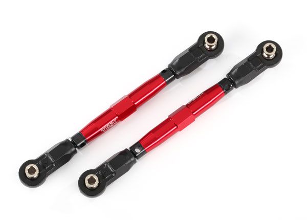 8948R Traxxas Toe links, front (TUBES red-anodized)