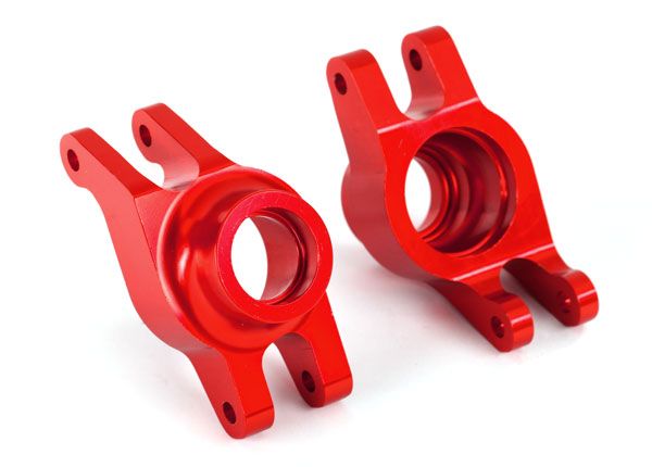 8952r Traxxas Carriers, bout d'essieu (aluminium 6061-T6 anodisé rouge)