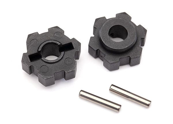 8956 Moyeux de roue Traxxas, hexagonaux (2)/ 2,5x12 broches (2)