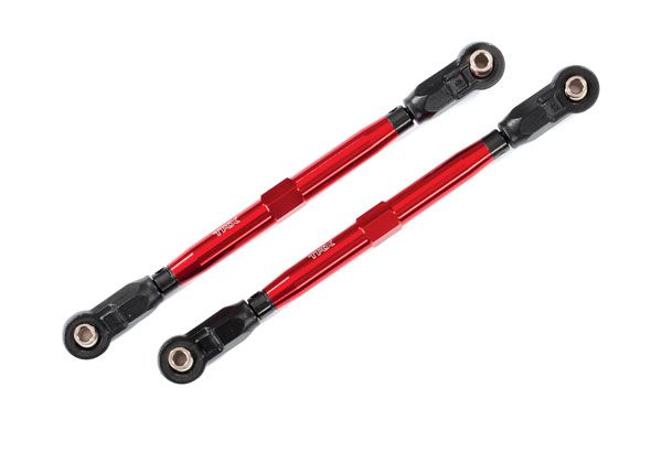 8997R Traxxas Toe links, Wide Maxx (TUBES, 6061-T6 aluminum - red