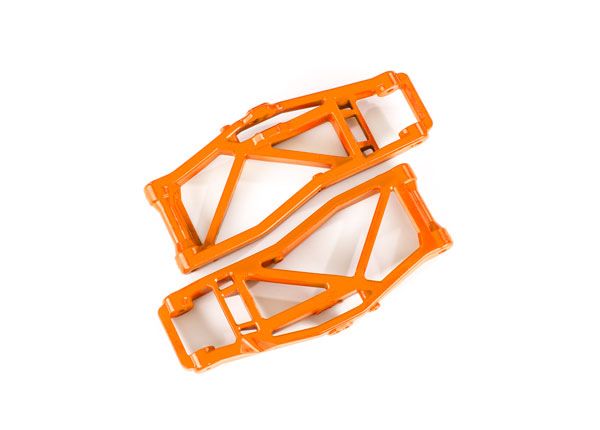 8999T Traxxas Bras de suspension, inférieurs, orange (L/R, F/R) (kit WideMAXX) 