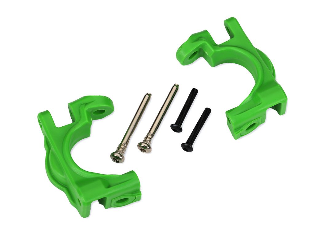 9032G Traxxas Caster blocks (c-hubs), extreme heavy duty, green