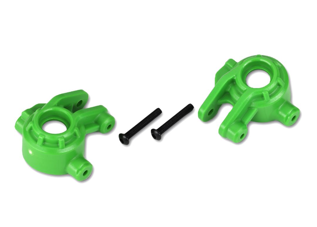 9037G Traxxas Steering blocks, extreme heavy duty, green