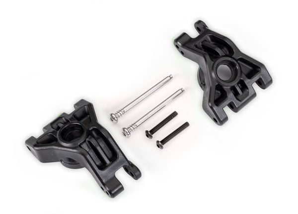 9050 Traxxas Carriers, stub axle, rear, extreme heavy duty, black