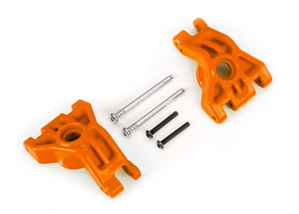 9050T Traxxas Carriers, stub axle, rear, extreme heavy duty, orange